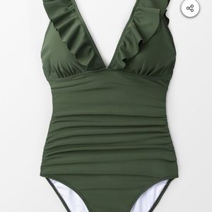 Olive green cupshe one piece